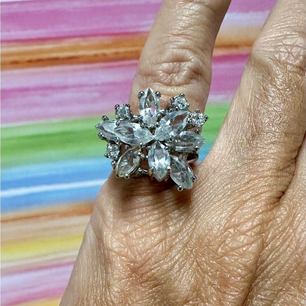 Crystal gem ring